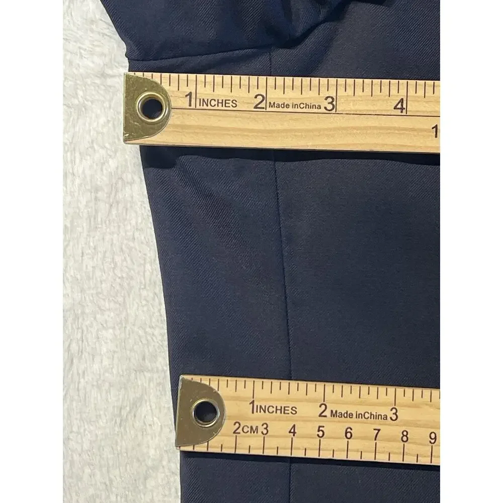 Jos A Bank Signature Gold Men's 46L Navy Blue Blazer Antique Silver Tone Buttons - Picture 12 of 16